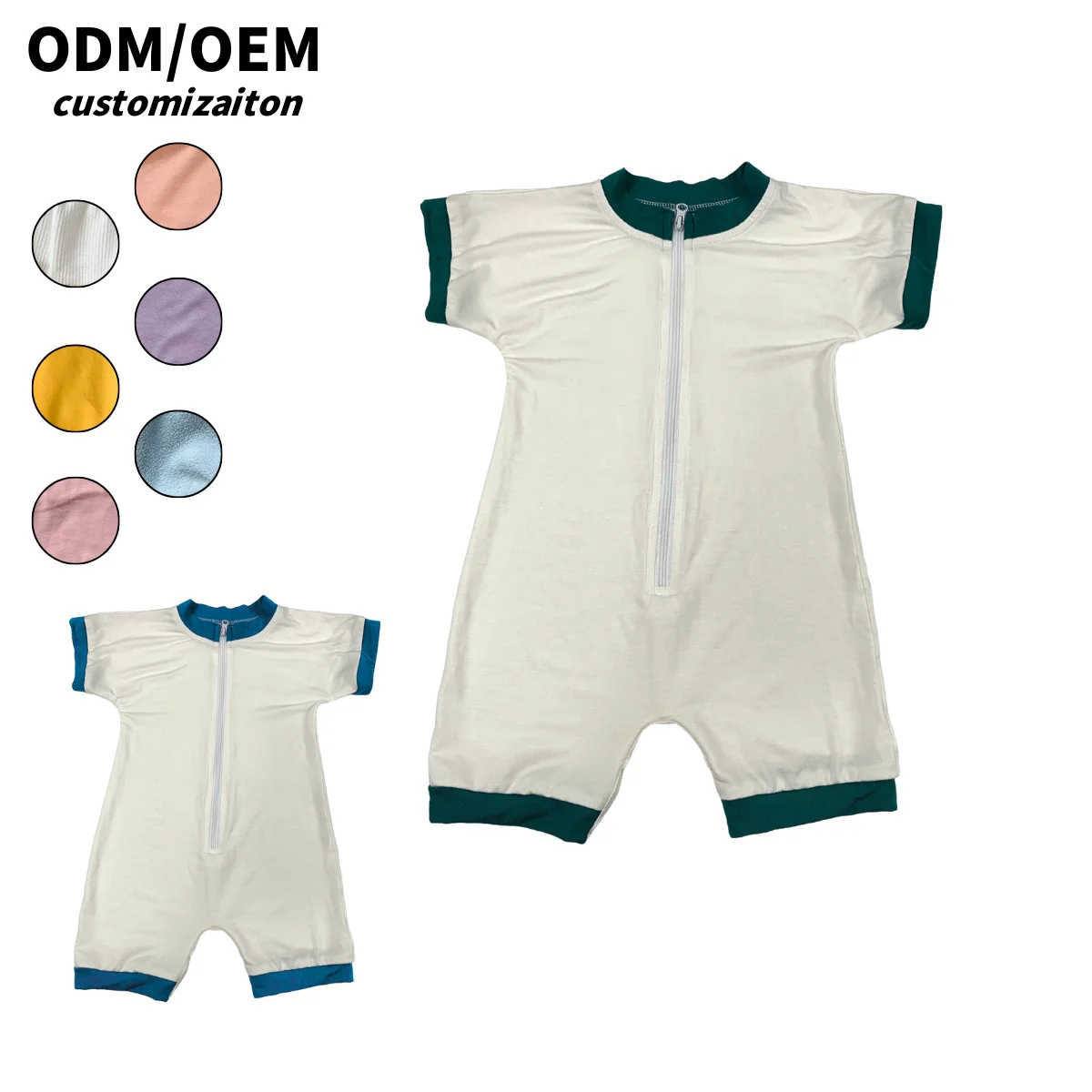 Factory Kids Short and Lightweight Cheerful Fashionable Trendy Personalized Bright Bamboo Fiber Climbing Suit Rompers