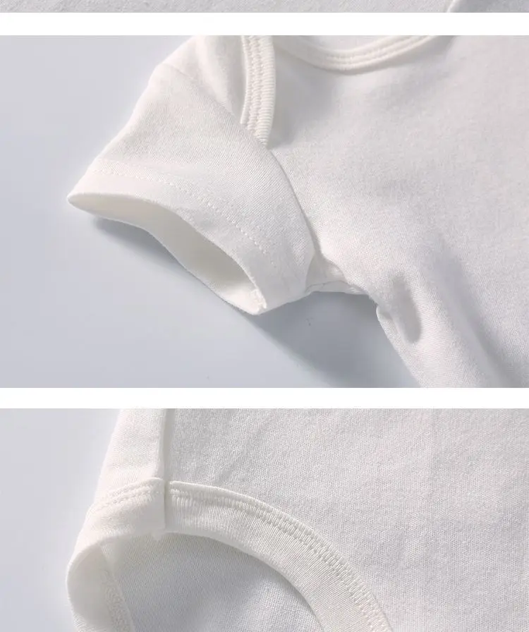 Organic Cotton White Plain Baby Bodysuit Sleeveless Newborn Infant Romper Wholesale Cheap Simple Western Style Clothing - Image 5