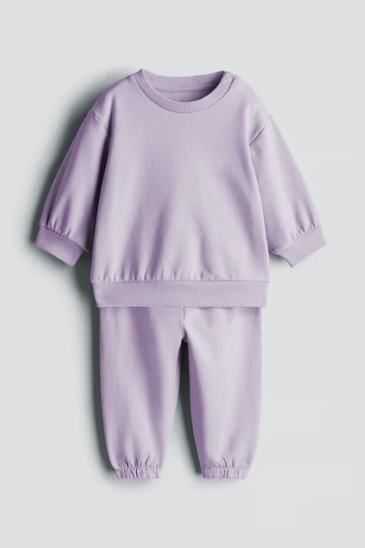 Factory Kids Long-Sleeved Sporty Casual Design Flowing Cotton Set Warm and Comfortable Baby Clothing - Image 4