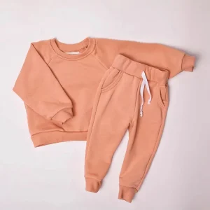 Ready to Ship Boys Girls Sweatshirt and Pants French Terry Casual Jogger Pullover Baby Clothing Set