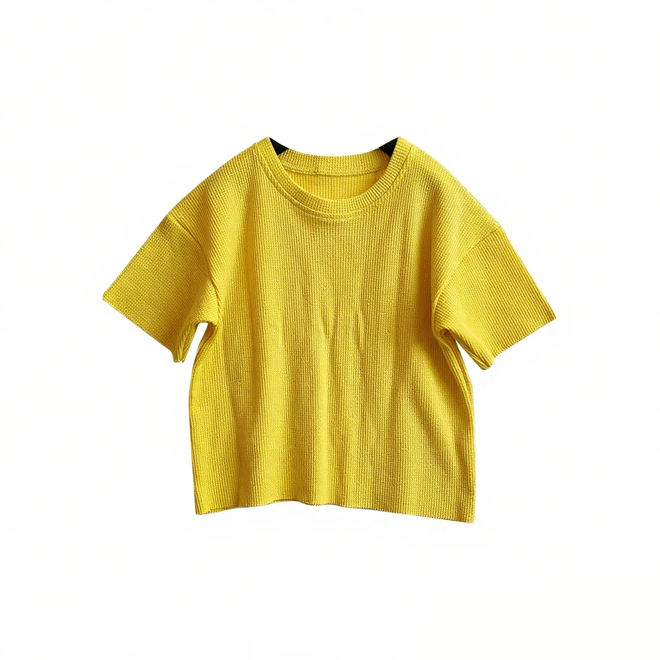 New Trendy Short-Style Kids' T-Shirts Colorful & Fashionable Lightweight Energetic Wafer Design Youthful Lively Vibe for Babies - Image 6