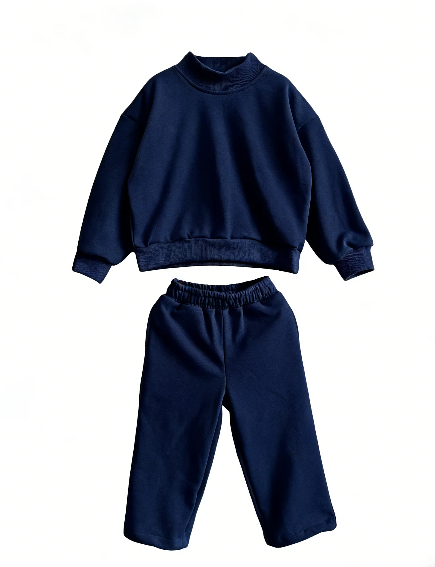 Custom Children's Sweatshirt Set Kids Clothes Set Spring and Autumn Baby Boys High-neck Loose T-shirt and Ankle Drawstring Pants - Image 5