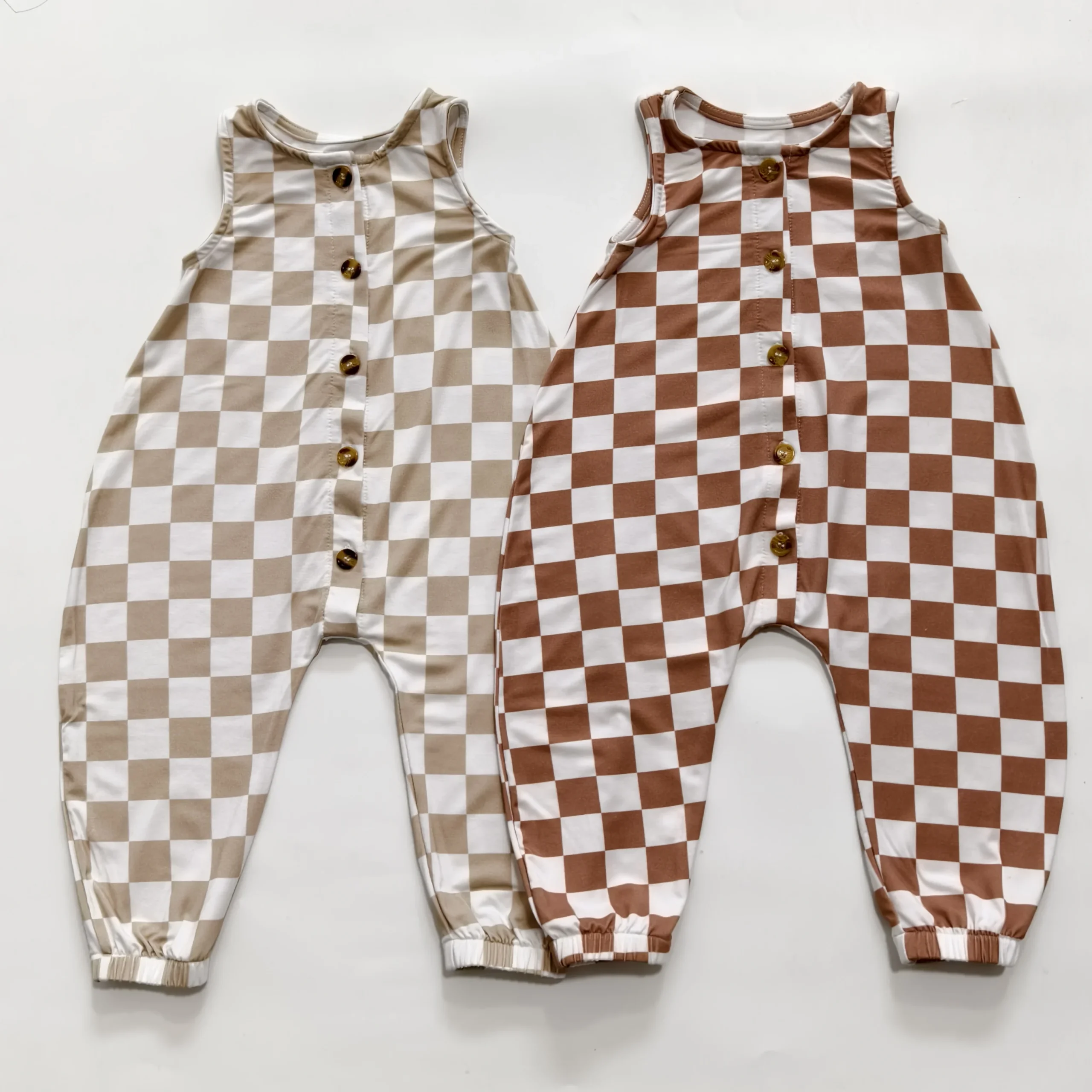 Dynamic and Fashionable Summer Kids' Pajamas Close-Fitting and Soft Bamboo Fiber Rompers Short-Style Design - Image 2