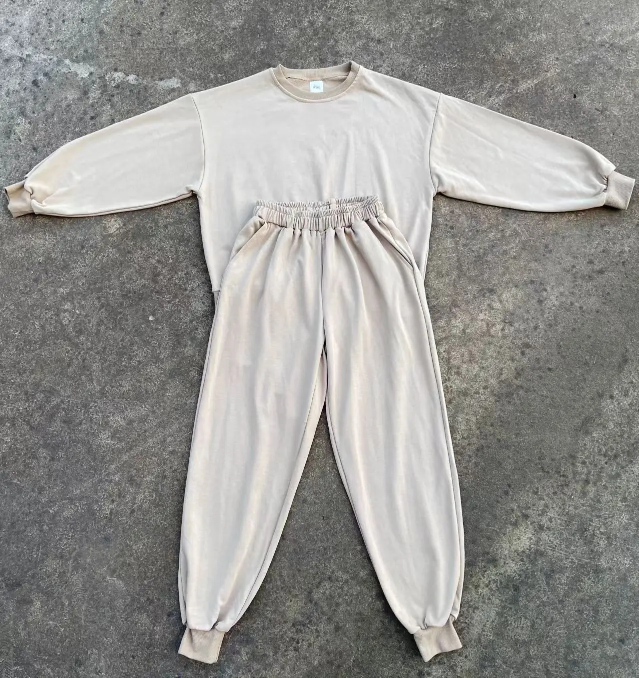 Custom Adult Women Baby Mama and Mini Matching Set Autumn Sweatshirt Two-piece Pants Set Casual French Terry Pullover - Image 2