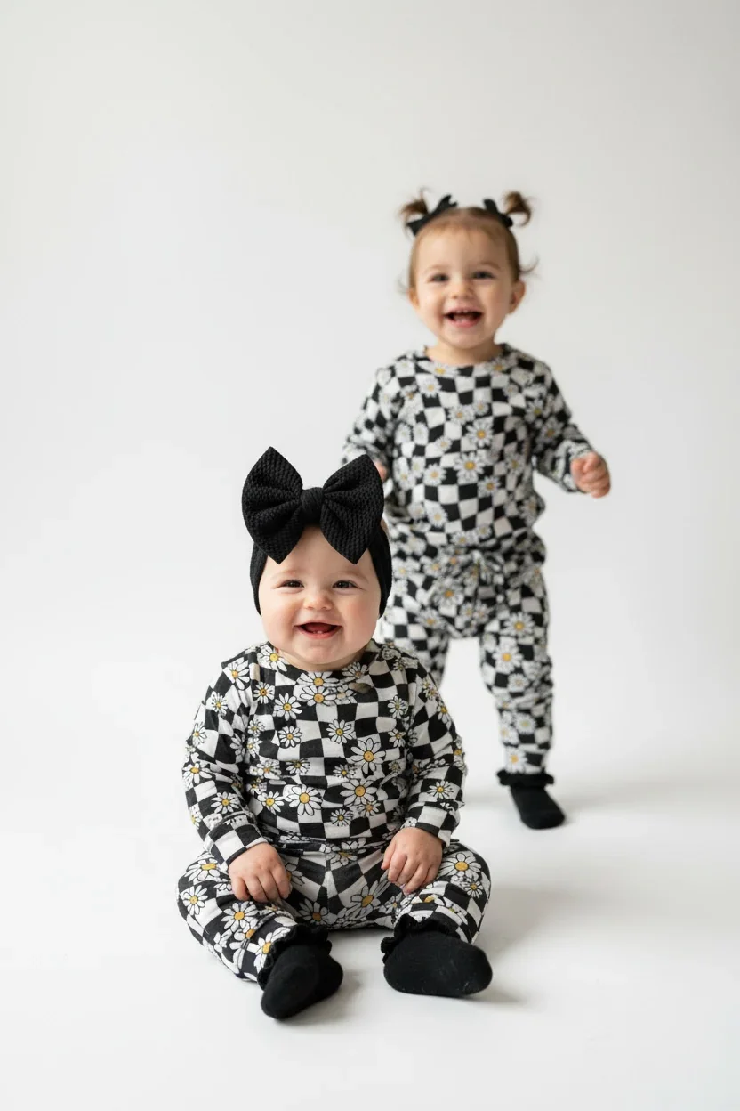 Vibe Unisex Baby Toddler Bamboo Lounge Set 2 Pcs Casual Set for Baby Kids Kids Clothes Set - Image 4
