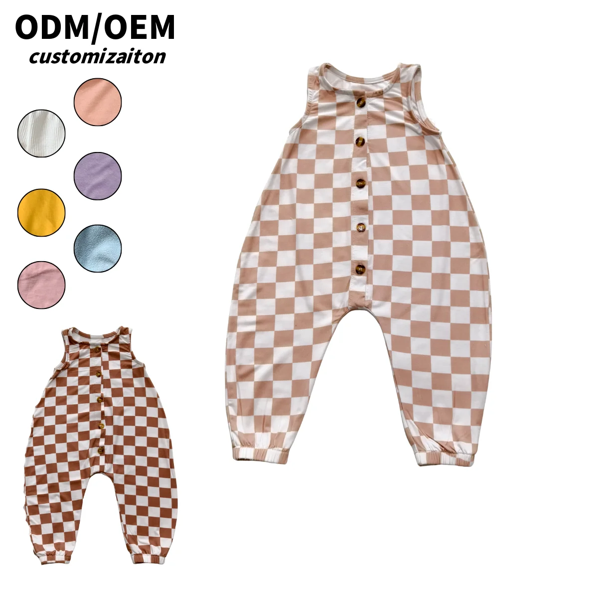 Dynamic and Fashionable Summer Kids' Pajamas Close-Fitting and Soft Bamboo Fiber Rompers Short-Style Design