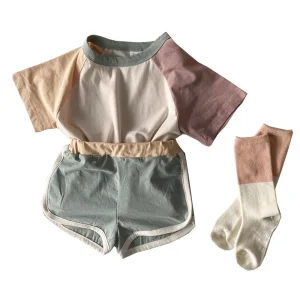 Kids Clothes Set Baby Boy/Girl T-Shirt + Shorts Summer Clothing Cotton Casual Boys Tracksuit Children Baby Clothes Set