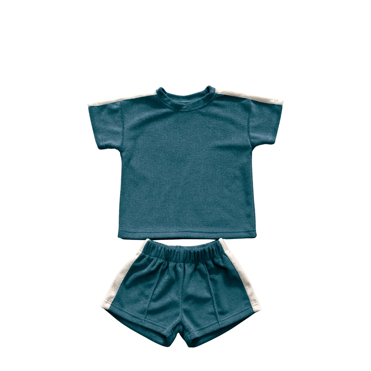 Summer Trendy Sporty Casual Kids Shorts Set Close-Fitting and Soft Towel Fabric for Babies' Clothing - Image 4