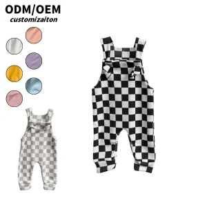 Simple and Elegant Anti-tear Washable Stamped Playwear for Kids Spring & Autumn Short Sleeve Fashion Trendy Rompers for Baby