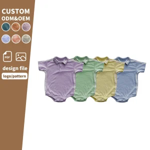 Toddler Summer Clothes Baby Toweling Outfit Short Sleeve Bubble Baby Onesie Rompers