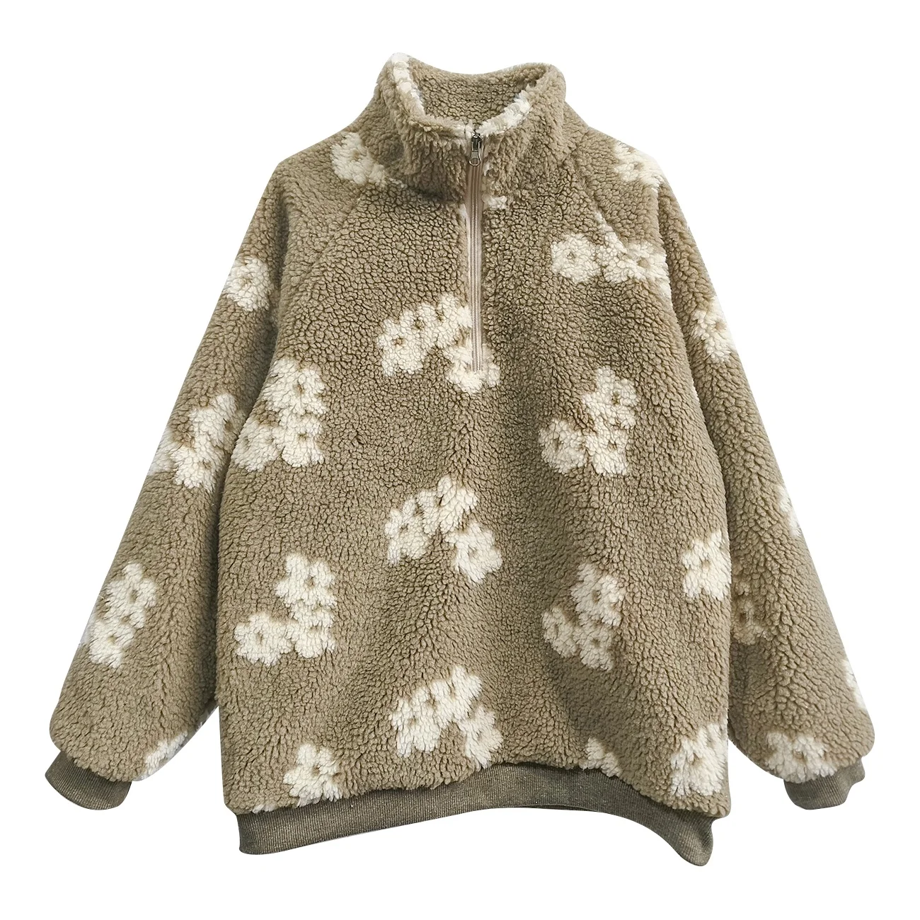 Custom Mommy and Me Sherpa Fleece Winter Warm Lining Outdoor Coat - Image 5