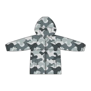 Custom Toddler Boy Spring Jacket Camo Seamless Pattern Kid's Windbreaker Casual Sport Windproof Waterproof Coat