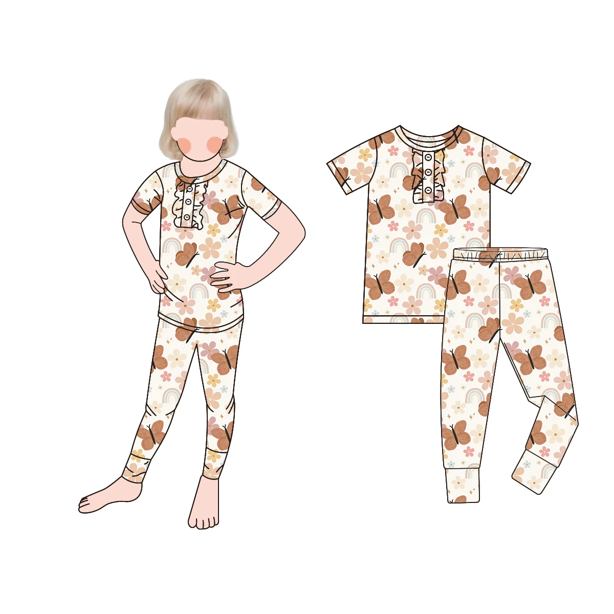 Dynamic and Fashionable Summer Kids' Bamboo Fiber Suit Set Short-Style Trendy and Light for Babies - Image 6