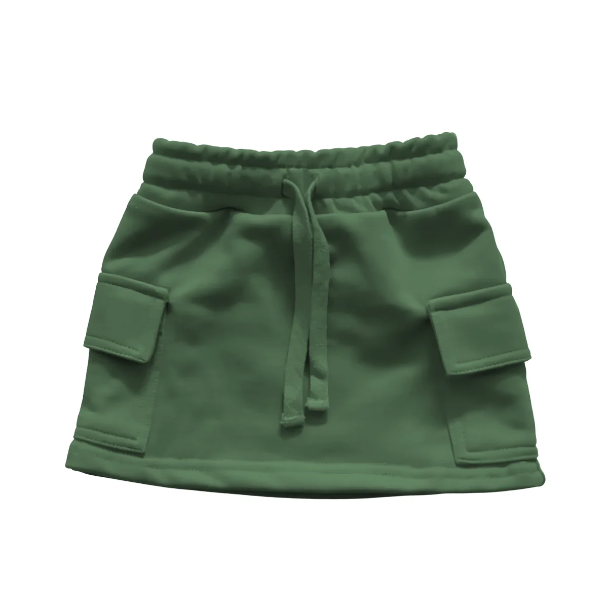 Summer Fashionable Trendy Girls Dress Comfortable Soft Cotton Short Sweatshirt with Unique Bright Skirt for Kids - Image 3