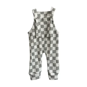 Baby Romper Newborn Girl Boy Summer Clothes Waffle Cotton Checkerboard Casual Baby Sleeveless Jumpsuits Toddler Playsuit