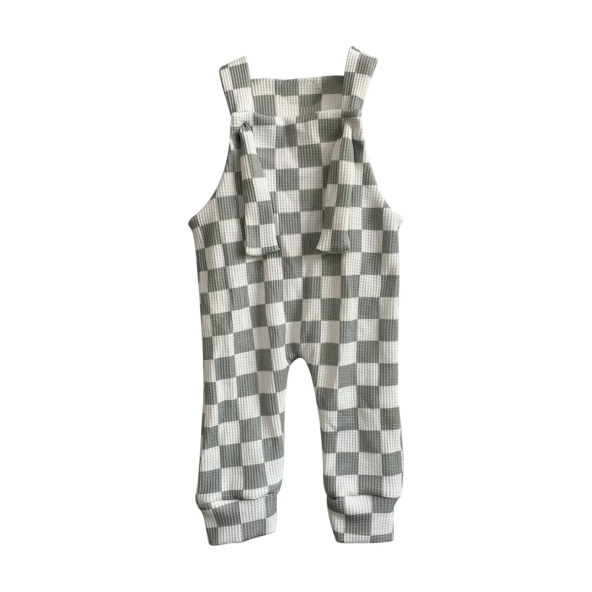 Baby Romper Newborn Girl Boy Summer Clothes Waffle Cotton Checkerboard Casual Baby Sleeveless Jumpsuits Toddler Playsuit