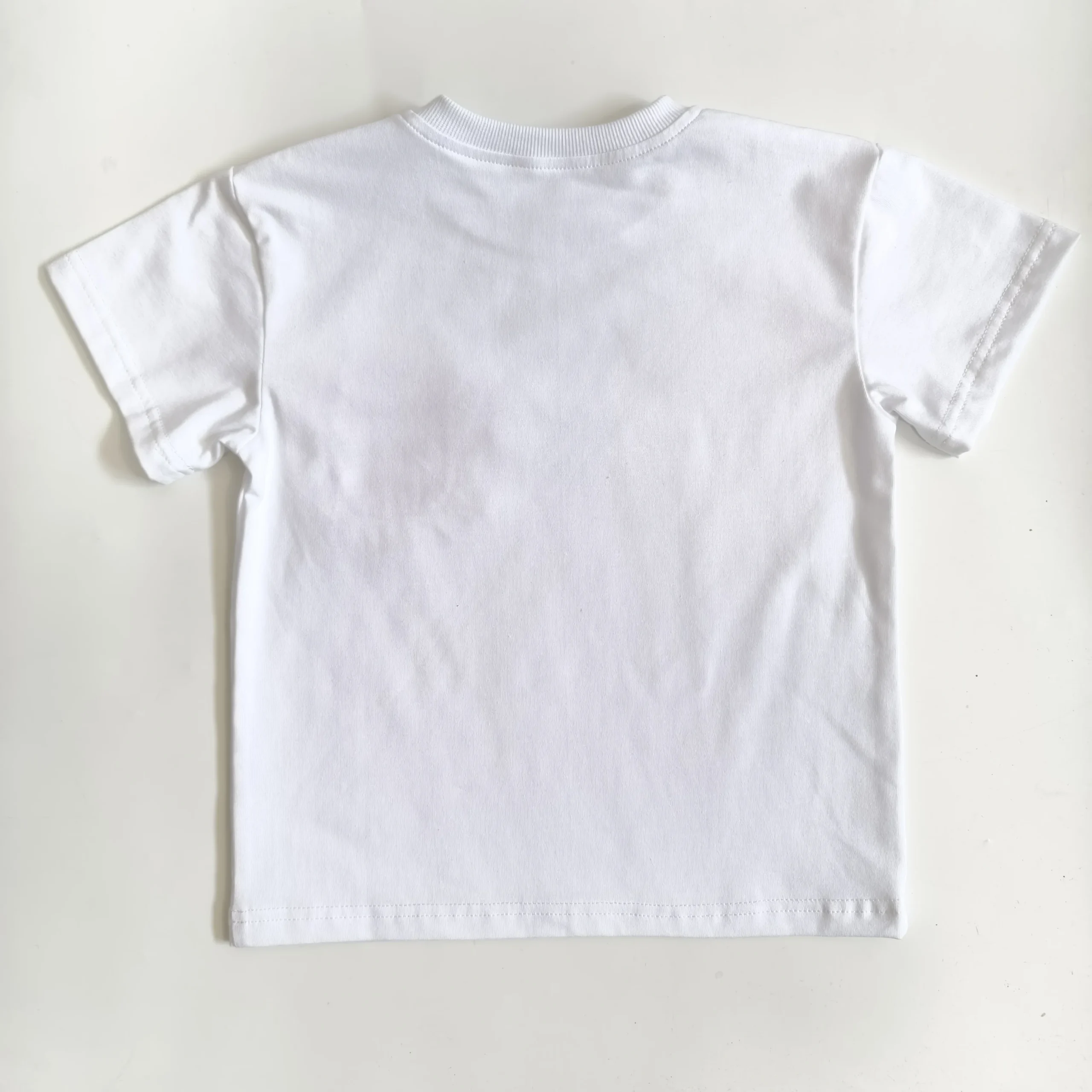 OEM Kid Short Sleeve Summer Tops Casual Crewneck Loose Tshirts with Pocket - Image 4