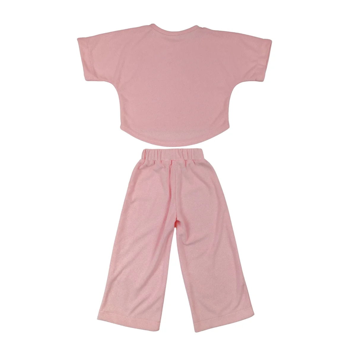 Best Price Custom Color Terry Cotton Short Sleeve and Pants Baby Clothes Sets Casual Solid Style for Summer - Image 2
