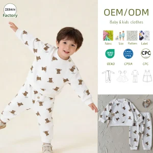 Custom Children's Set Children's Autumn Outfit Premium Polyester Kids Set All Over Print Crewneck Sweatshirt & Jogger Pants