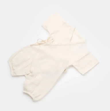 Summer Newborn Girl Japanese-style Overall Muslin Soft Gauze Short Sleeve Bodysuit Kimono Romper Baby - Image 5
