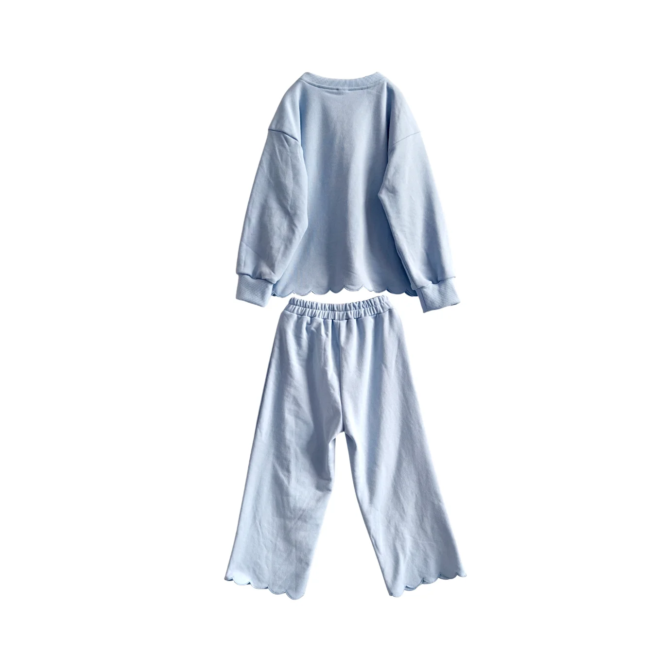 OEM Mommy and Me Matching Outfits Mama and Mini Long Sleeve Crewneck Sweatershirt Pullover Tops and Pant Set - Image 6