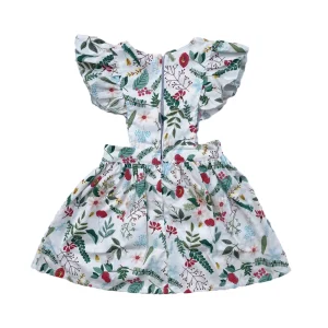 High Quantity New Baby Girl Dress Floral Dress 0 to 5 Years Old Girls Newborn Short Fuffer Sleeve Mini Dress