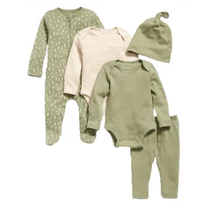 Baby Rompers 8 Pieces Sets Infant Clothes Autumn NewBorn Baby Rompers Ribbed Kids Jumpsuit Pajamas Spring New Born Boys Clothes