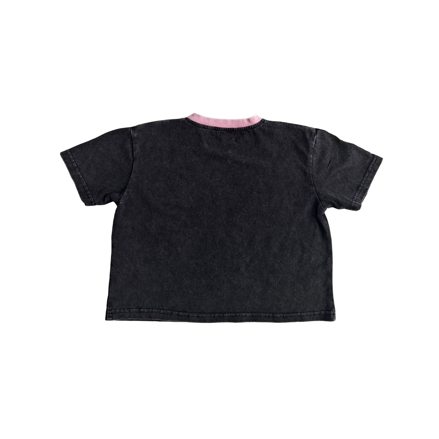 Children's Summer Shirt Family Matching Casual Washed Ringer T-Shirts Oversized Cotton Tees Baby Clothing for Daily Wear - Image 5