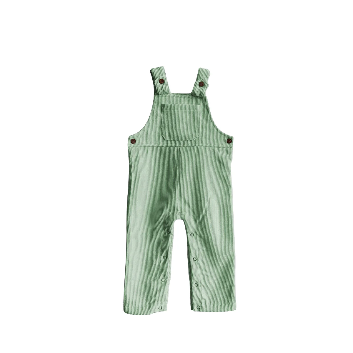 Spring and Autumn Trendy Kids Sporty Casual Overalls Soft Corduroy Close-Fitting Baby Rompers Long Formal Style - Image 3