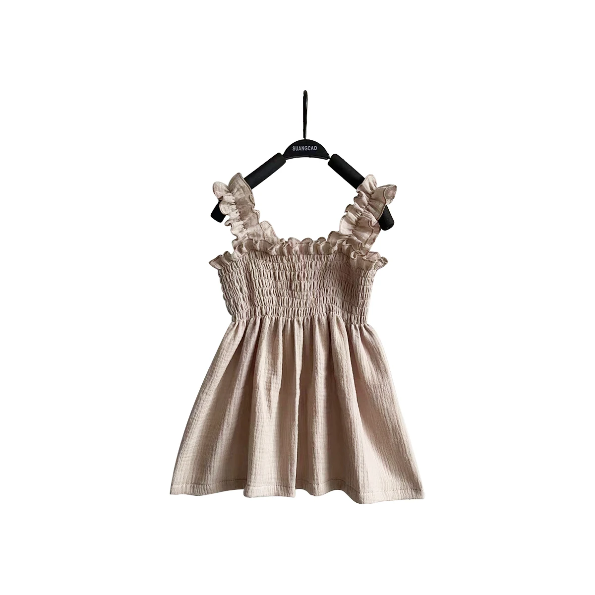 Factory Price Muslin/crepe Custom Color Strapless Girl Summer Dresses for Children - Image 3