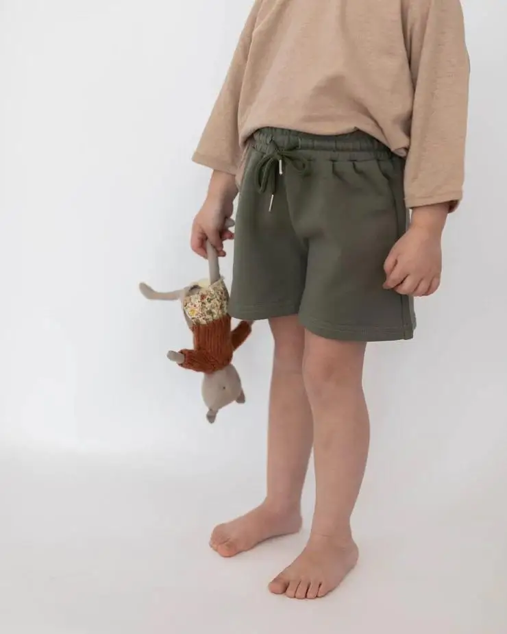 Unisex Baby Boy Shorts Soft Terry Shorts Kids Toddler Baby Kids Drawing Shorts with Pocket - Image 6