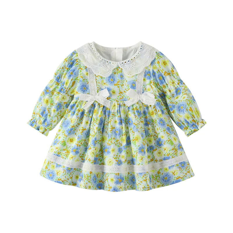 Customized Long-Style Cotton Dress for Kids Sweet and Cute Design with Lively and Light Feel Full of Vitality Charm for Girls - Image 3