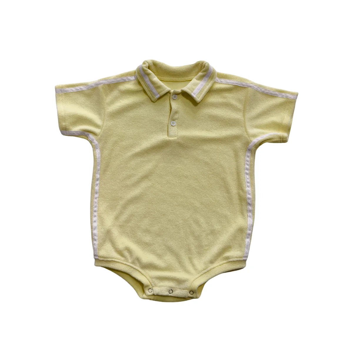 Summer Kids Short Sporty Casual Close-Fitting Soft High-End Simple Towel Fabric Crawling Wear Rompers Baby Clothing - Image 5