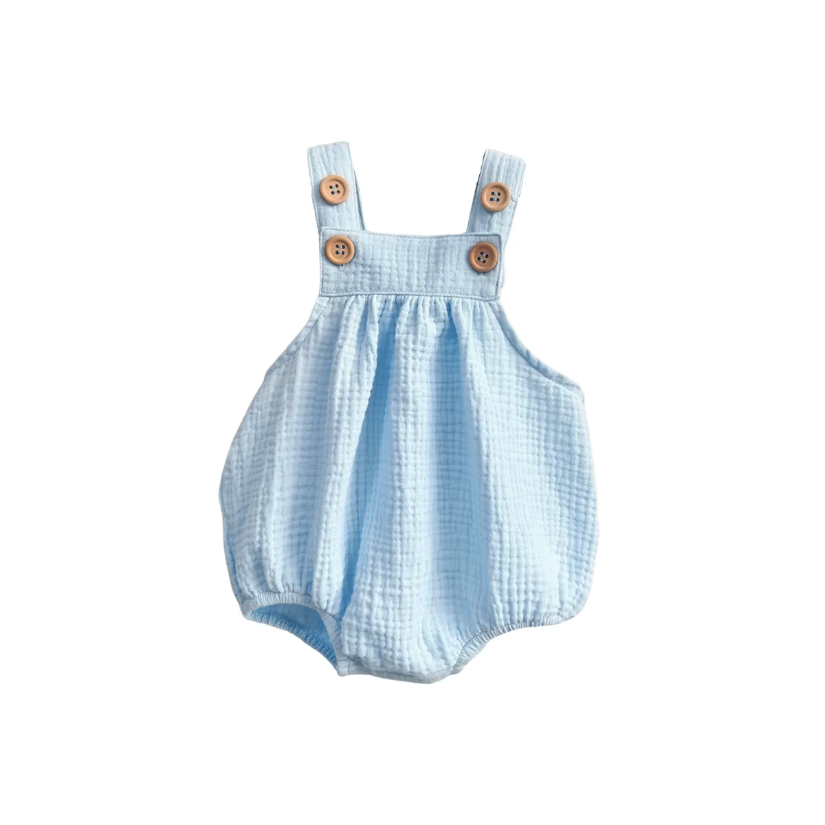 Customizable Trendy Organic Crepe Crawling Rompers for Kids Fashionable Cool Breathable Close-Fitting Short Design Cute Print - Image 2