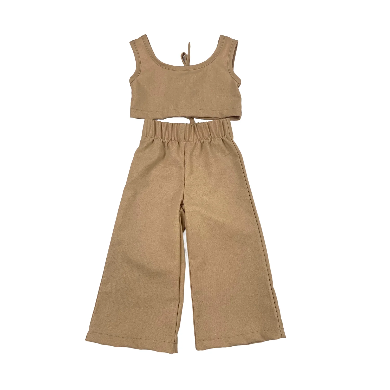 Unisex Baby 2024 Spring Summer Cotton Linen Short Sleeve Suit Button Shirt with Loose Shorts Baby Kids Outfits - Image 6