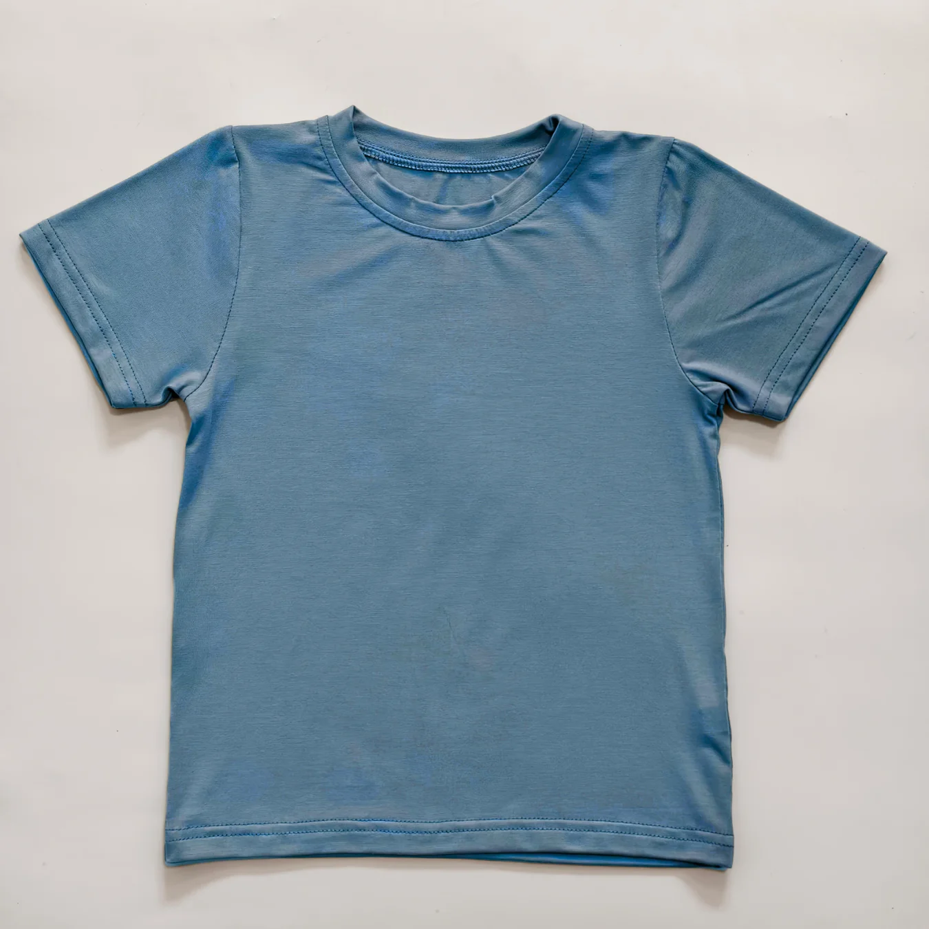 Customized Kids' Bamboo Fiber T-Shirt Short-Style Design Lively and Cool Breathable and Lightweight for Energetic Babies - Image 5