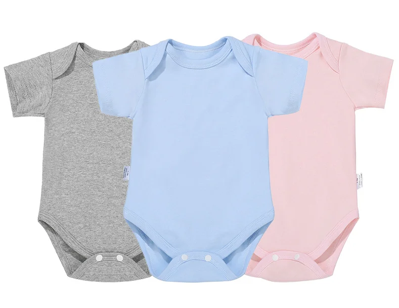 Summer Baby Romper Infant Jumpsuit Newborn Romper Triangular Swimming Suit Baby Onesie Short-sleeved Baby Girl Bag with Holes - Image 2