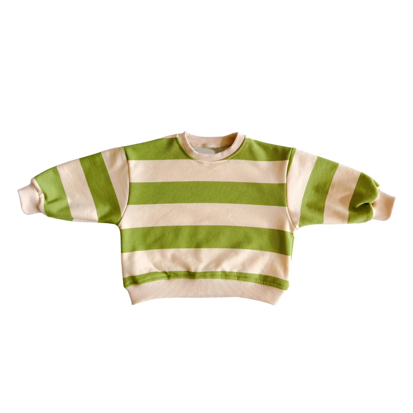 Burgundy Light pink Stripe Crewneck Drop Shoulder Oversized Unisex Kids Boys Girls Sweatrshirt Pullover Baby Tops - Image 6