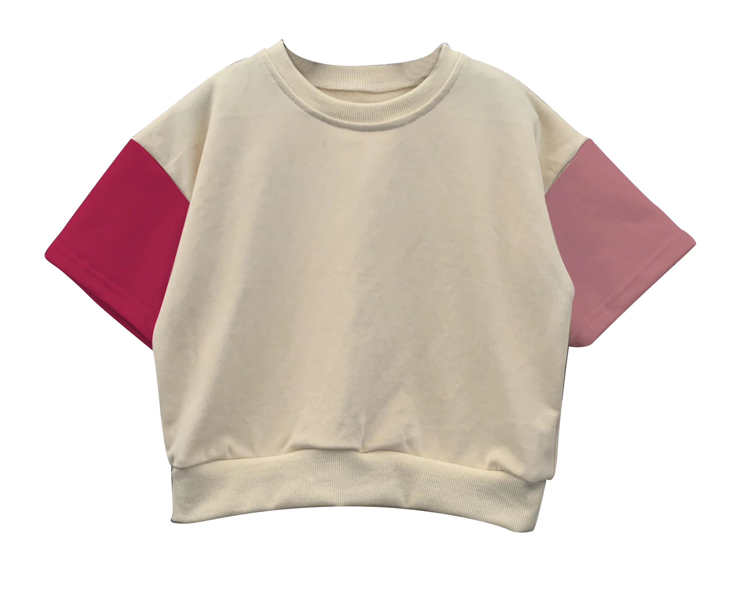 Cotton Pullover Sweatshirt for Boys Casual Style Short Sleeve French Terry Plus Size Wholesale for Toddler and Baby - Image 5