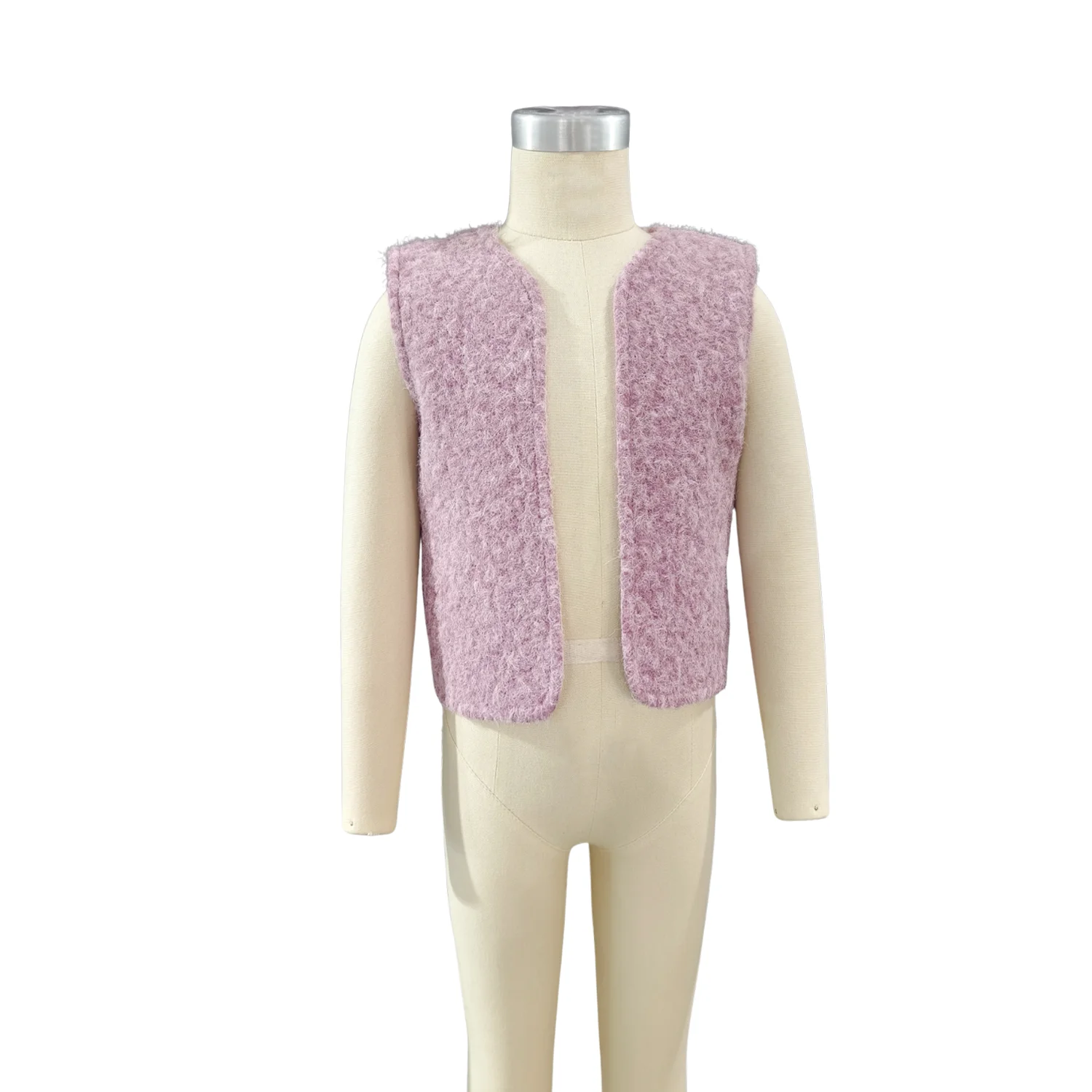 Children's Winter Vest Casual Jacket Girl Cashmere Fabric and Woven Lining Fabric Jacket Quilted Warm Coat Girl's Top Baby Vest - Image 4