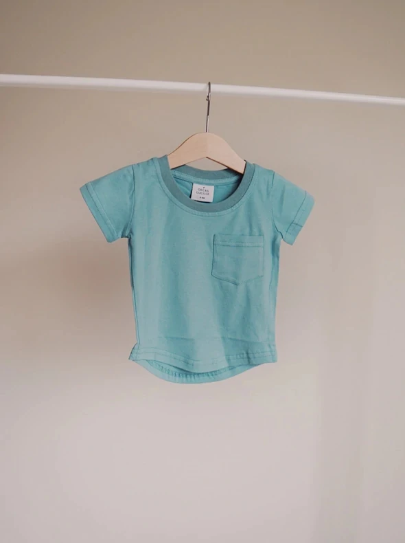 Casual Infant Baby Unisex Cotton Clothing Set Short Sleeve Hem Bottom Tshirt and Pockets Pants Kids Outfits - Image 5