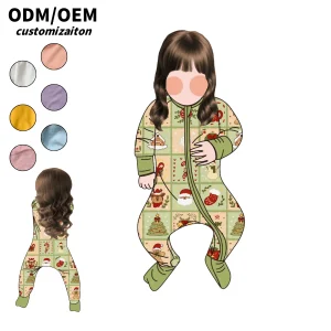 Summer Kids' Bamboo Fiber Climbing Suit Long-Style Design with Bright Novel Energy Full of Vitality Individuality for Babies