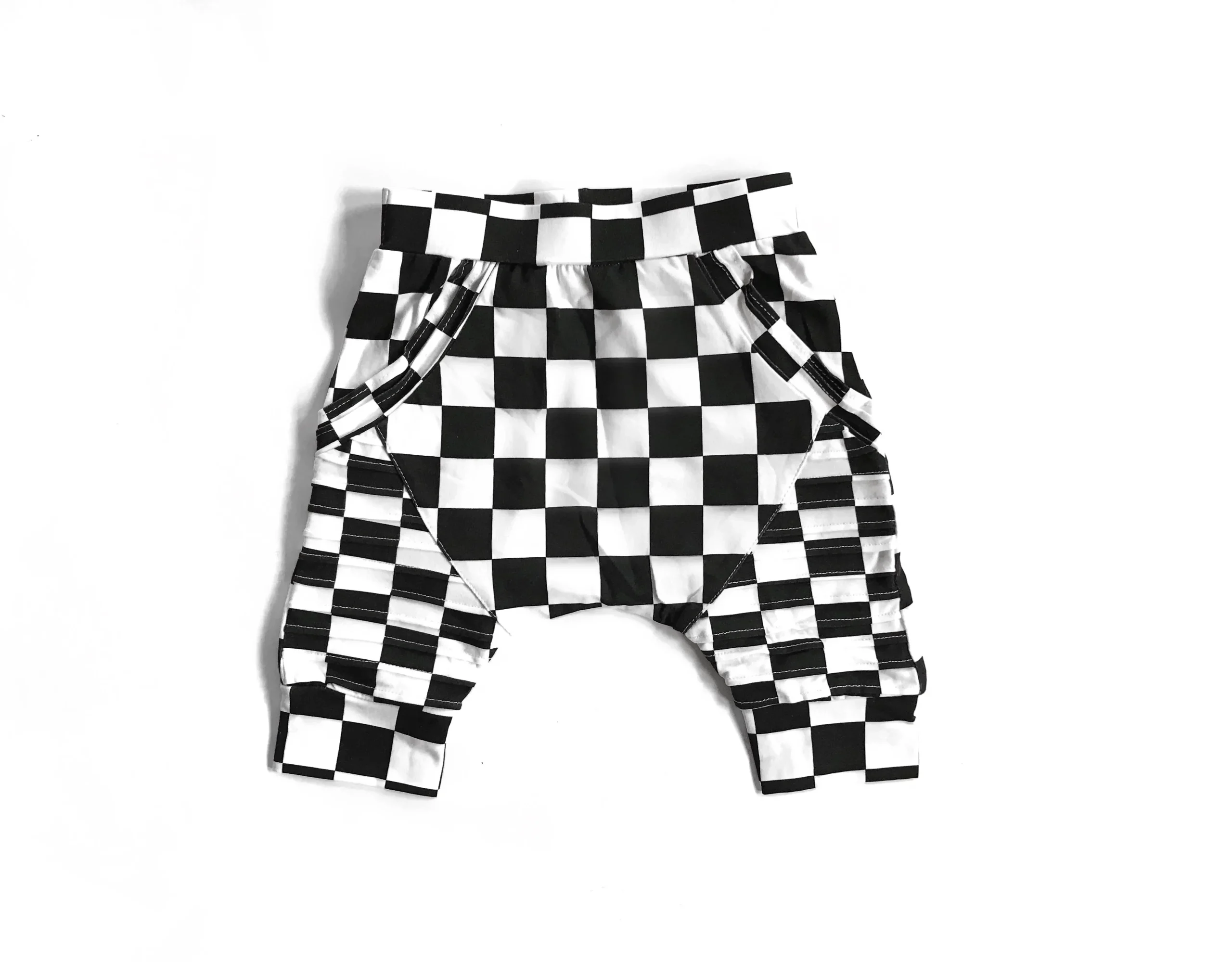Costom Baby Toddler Little Kids Biker Shorts French Terry Functional Pockets Harem Sweatpants - Image 6