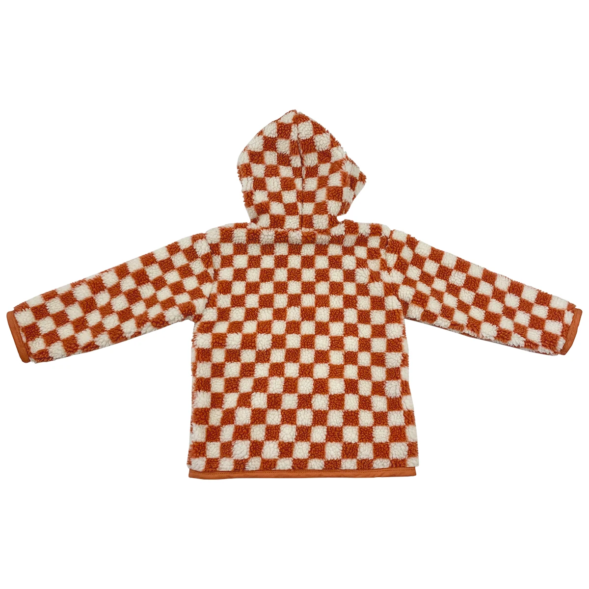 Winter Thick Fabric Toddler Baby Boy Girl Jacket Tops Checkered Pattern Long Sleeve Kids Pullover Fleece Sherpa Coat - Image 6