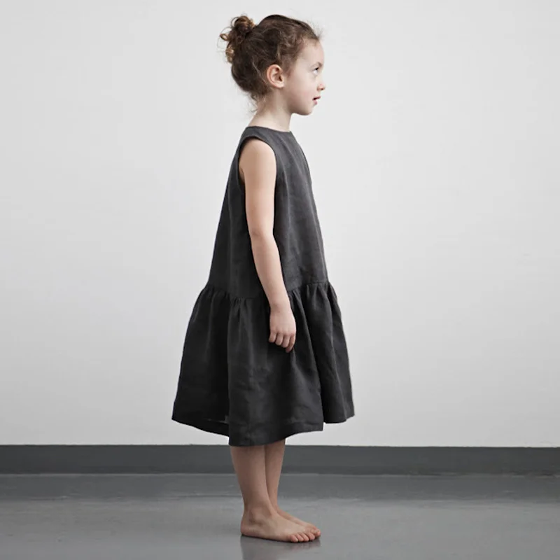 Customized Lightweight Cotton and Linen Dress for Kids Fashionable and Trendy Short Style Lively and Cute - Image 6