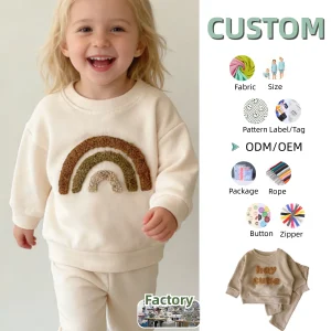 Comfortable Baby Set Children's Pullover Set Long-sleeved Suits Baby Sweatshirt Suit Baby Clothing Long-sleeved Two-piece Set