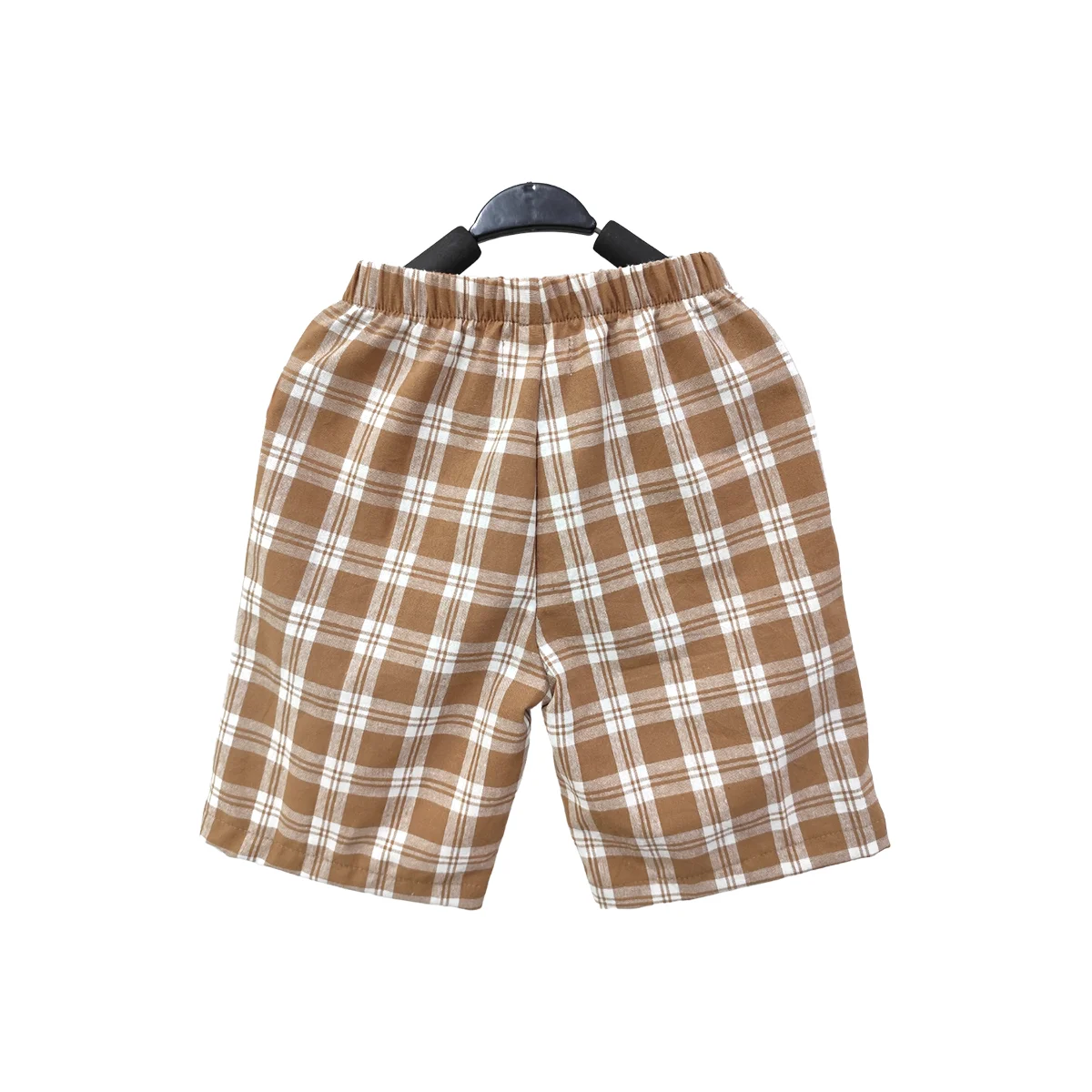 Wholesale Summer Boy's Pants & Shorts New Style 100% Cotton Plaid Pattern Custom Colors for Babies - Image 2