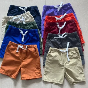 Summer Custom High Quality Boys Polyester Quick Dry Plain Dyed Swim Beach Shorts Breathable Sweat Shorts