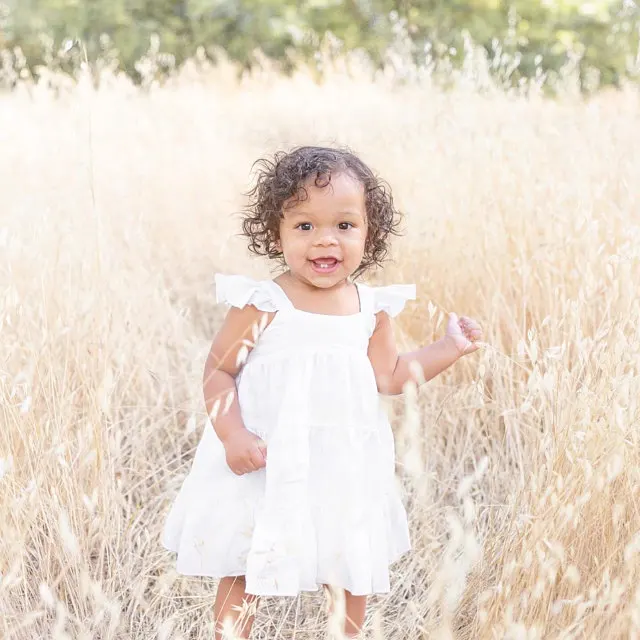 Birthday Baby Girls Outfits Pure Cotton Flutter Tiered Dress Infant Linen Boho Summer Dress - Image 4