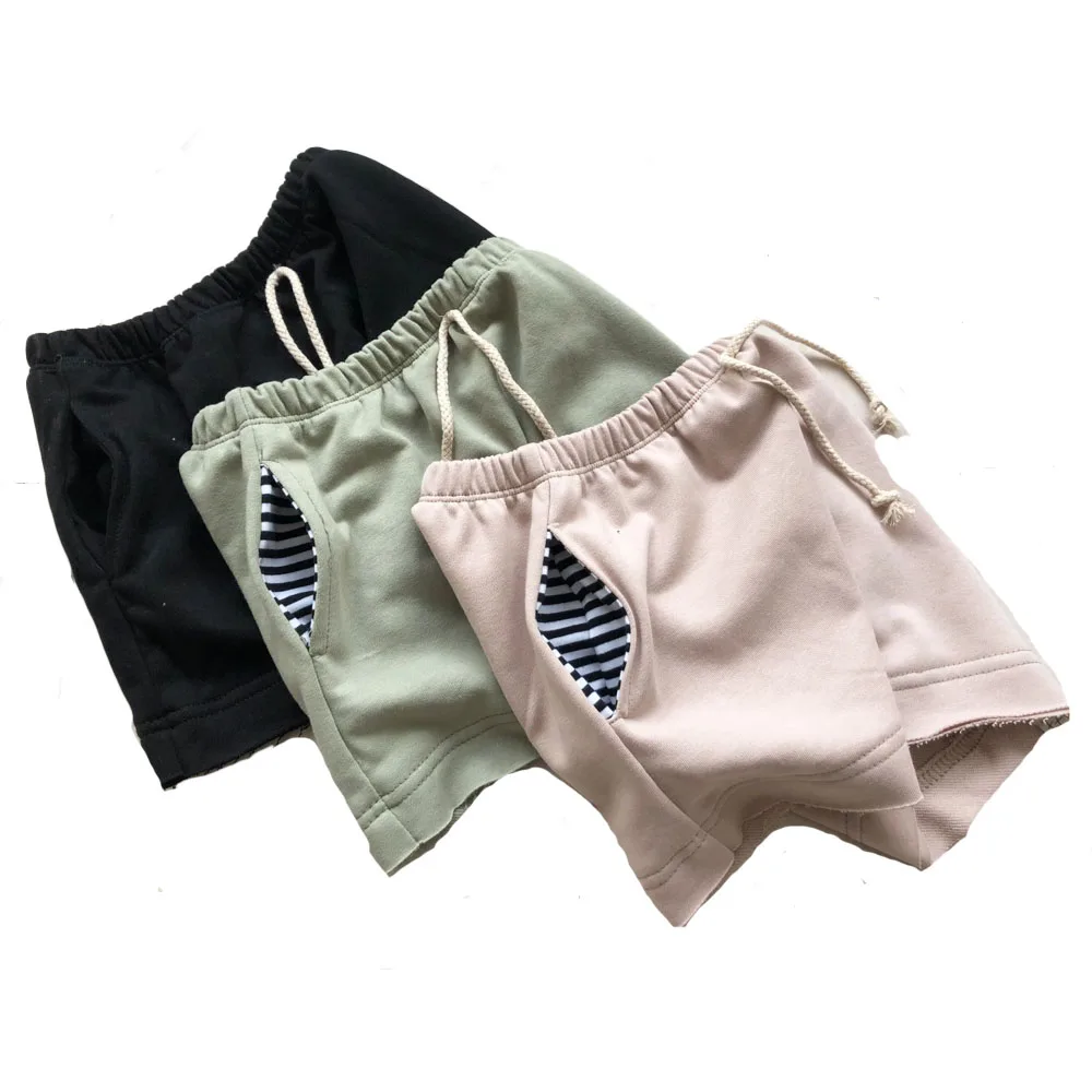 0-6T Newborn Baby Shorts for Boy Casual Solid Color Baby Kids Shorts Pants Summer Shorts Thin with Pockets - Image 3